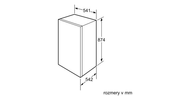Serie | 2 Zabudovateľná chladnička s mraziacou časťou 88 x 56 cm KIL18V60 KIL18V60-6