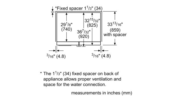 800 Series French Door Bottom Mount Refrigerator 36'' Stainless Steel B26FT80SNS B26FT80SNS-9