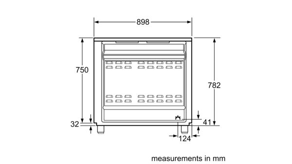 HCB738357M Electric range cooker