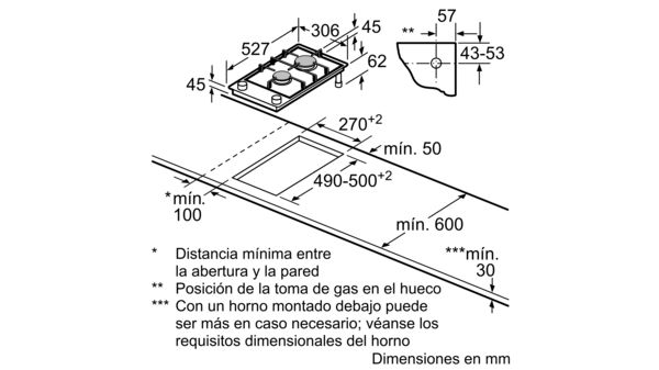 Serie 8 Placa dominó 30 cm Vitrocerámica, Negro PRB3A6B70 PRB3A6B70-6