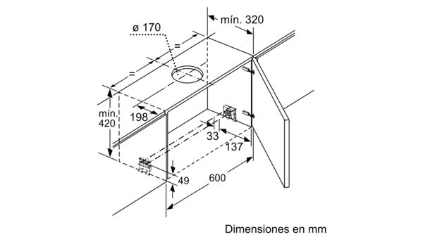 Serie 8 Campana telescópica 90 cm Acero inoxidable DFS097K51 DFS097K51-9