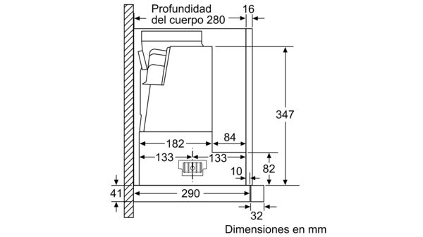 Serie 8 Campana telescópica 90 cm Acero inoxidable DFS097K51 DFS097K51-13