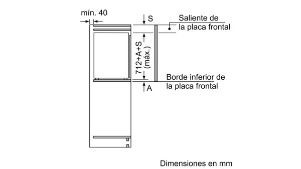 Serie | 6 Congelador integrable 71.2 x 55.8 cm Puerta fija GIV11AF30 GIV11AF30-4