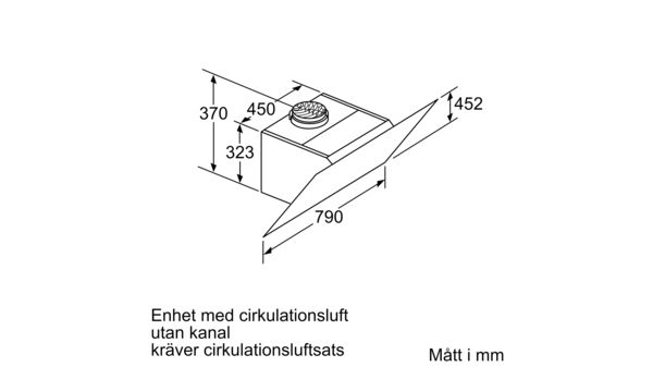 iQ300 Vägghängd fläkt 80 cm Klarglas med svart tryck LC87KHM60 LC87KHM60-11