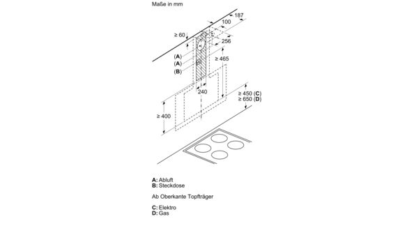 Serie | 6 Wandesse 90 cm Klarglas schwarz bedruckt DWK98JQ69 DWK98JQ69-11