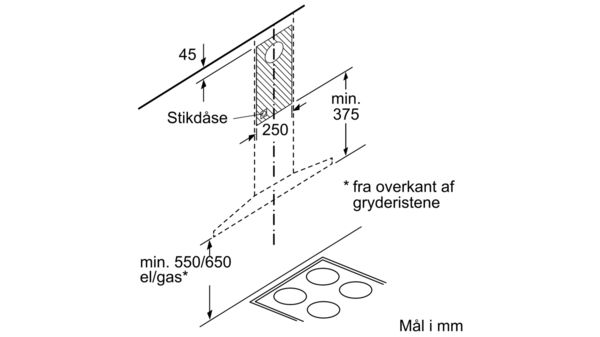 iQ300 Væghængt emhætte 90 cm Rustfrit stål LC97QFM50 LC97QFM50-9