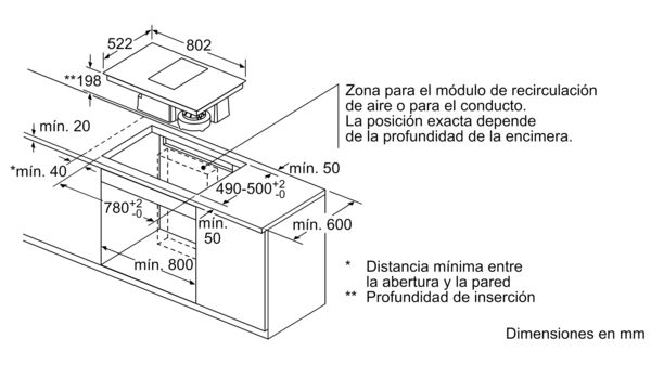 Serie | 6 Placa de inducción con extractor integrado 80 cm PVS851F21E PVS851F21E-8