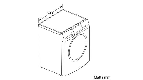 HomeProfessional Tvättmaskin, frontmatad 9 kg 1600 rpm WAYH32I9SN WAYH32I9SN-8