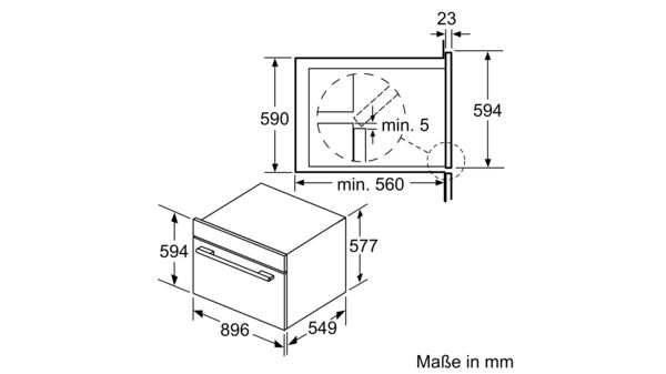 Serie 6 Einbau-Backofen 90 x 60 cm Edelstahl VBD5780S0 VBD5780S0-5