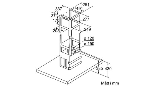 iQ700 Frihängande köksfläkt 90 cm Rostfritt stål LF91BUV55 LF91BUV55-10