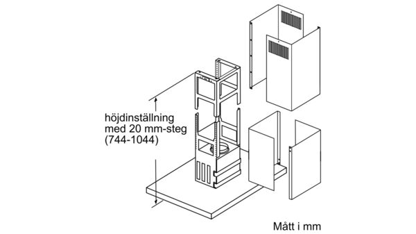 iQ700 Frihängande köksfläkt 90 cm Rostfritt stål LF91BUV55 LF91BUV55-9