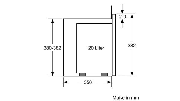 Serie | 6 Einbau-Mikrowellengerät Breite 60 cm, Weiß BFL524MW0 BFL524MW0-6