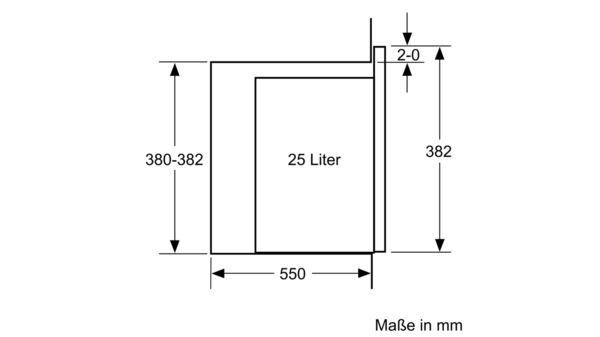 Serie 6 Einbau-Mikrowelle 59 x 38 cm Schwarz BEL554MB0 BEL554MB0-7