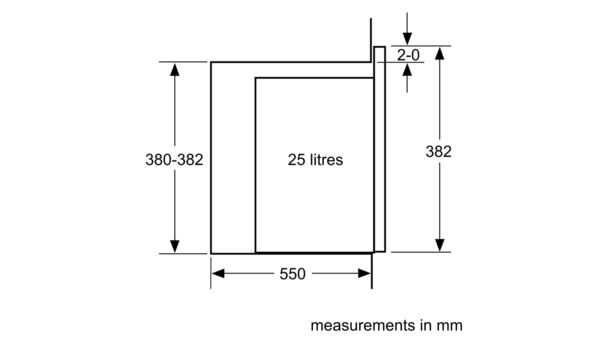 Series 4 Built-In Microwave Oven 59 x 38 cm Stainless steel BFL553MS0A BFL553MS0A-7