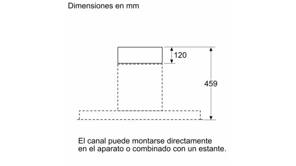 Accesorio para campana 120 mm DWZ0IB5G0 DWZ0IB5G0-3