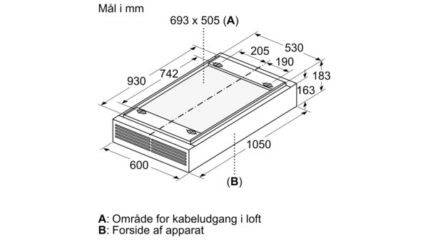 iQ500 Loftemfang 105 cm Hvid LR16RBQ20 LR16RBQ20-8
