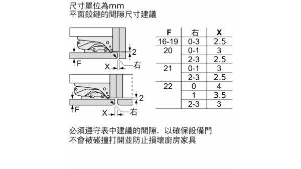 Series 8 嵌入式冷凍櫃 177.2 x 55.6 cm soft close flat hinge GIN38P61HK GIN38P61HK-5