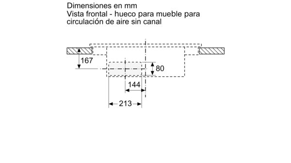Serie 4 Placa de inducción con extractor integrado 80 cm sin perfiles PVS811B16E PVS811B16E-21