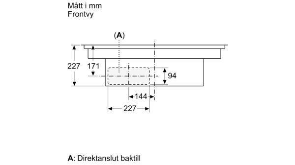 N 90 Induktionshäll med inbyggd fläkt 80 cm planmontering T58PL6EX2 T58PL6EX2-22