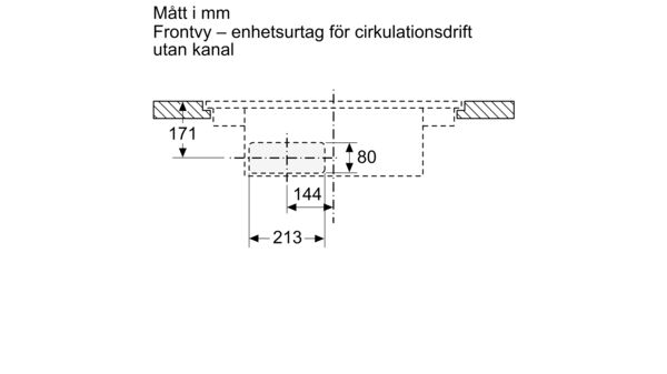 N 90 Induktionshäll med inbyggd fläkt 80 cm planmontering T58PL6EX2 T58PL6EX2-23