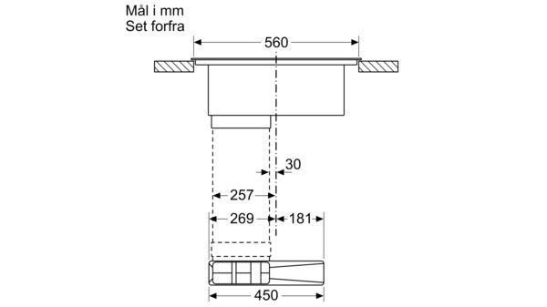 Serie 6 Induktionskogeplade med indbygget emfang 60 cm overflademontering med ramme PVQ695H26E PVQ695H26E-12