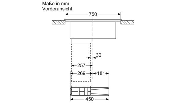 Serie 4 Kochfeld mit Dunstabzug (Induktion) 80 cm Mit Rahmen aufliegend PIE895B15E PIE895B15E-15