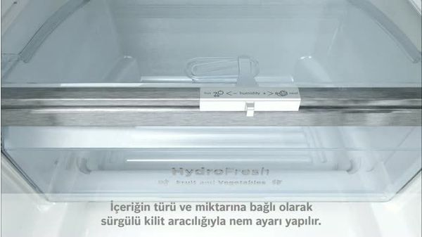 Serie 8 Alttan Donduruculu Buzdolabı 185 x 70 cm Kolay temizlenebilir Inox KGN57PI34N KGN57PI34N-3