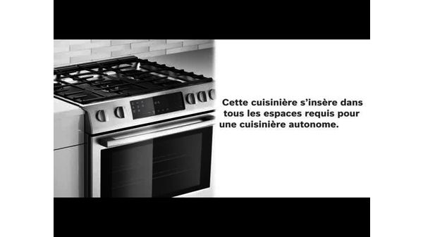 Série 800 Cuisinière intégrable large avec deux modes de cuisson Acier inoxydable HDI8054C HDI8054C-2