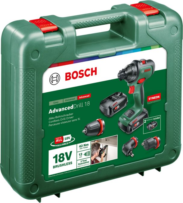 AdvancedDrill 18 Bohrschrauber, Bohrmaschine, Schlagbohrschrauber (Akku) 2 x 2,5-Ah-Akku | Ladegerät 06039B5008 06039B5008-3