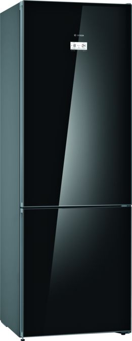 Serie 6 Frigorífico combinado de libre instalación,  Acabado en cristal 203 x 70 cm Negro KGN49LBEA KGN49LBEA-1