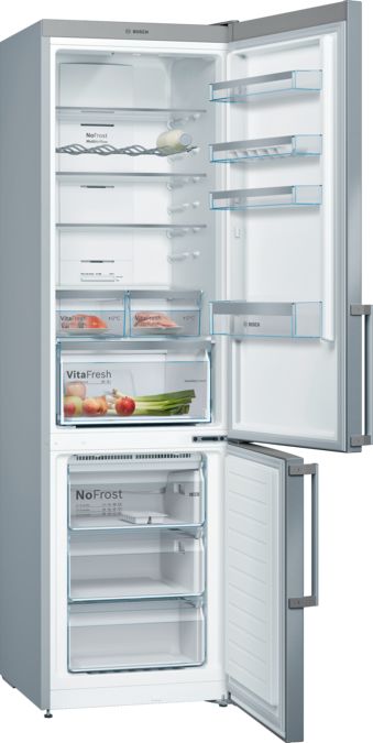 Série 4 Réfrigérateur combiné pose-libre 203 x 60 cm Inox anti trace de doigts KGN397IER KGN397IER-3