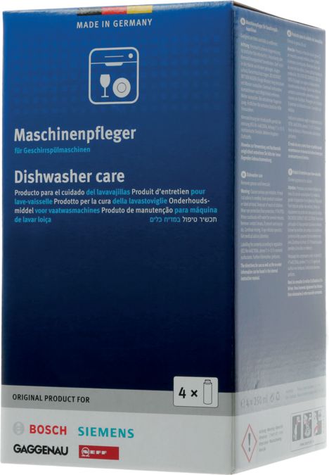 Care product 4 Pack of Dishwasher Care (West Version) Removes grease and limescale 00311996 00311996-3