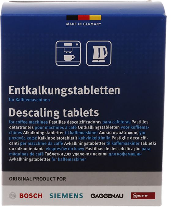Descaling tablets for coffee machines, kettles, and hot water dispensers - 12 tablets 00311893 00311893-1