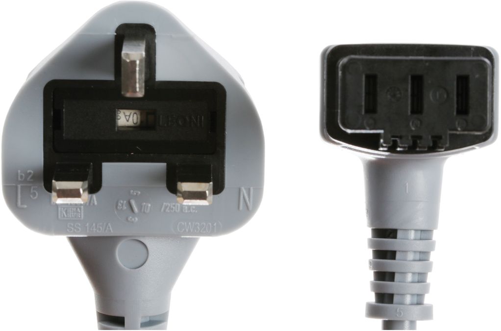 Power cord (Type G), United Kingdom, 1,75m, max. 250V 12005926 12005926-2