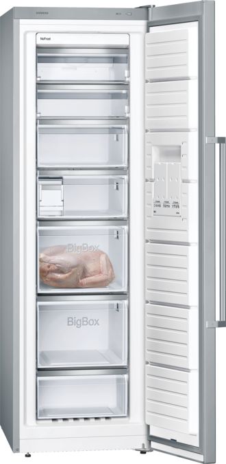 iQ500 Frysskåp 186 x 60 cm Borstat stål med antiFingerprint GS36NBIFV GS36NBIFV-3