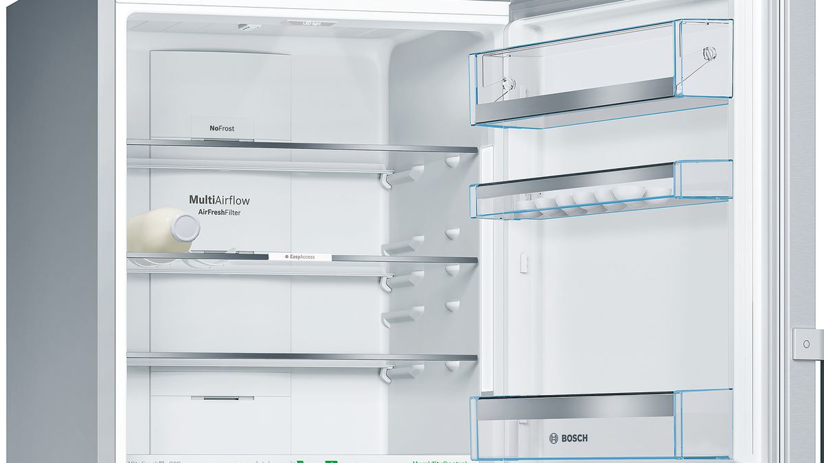 Series 8 free-standing fridge-freezer with freezer at bottom 193 x 70 cm Stainless steel (with anti-fingerprint) KGN56PI30U KGN56PI30U-4