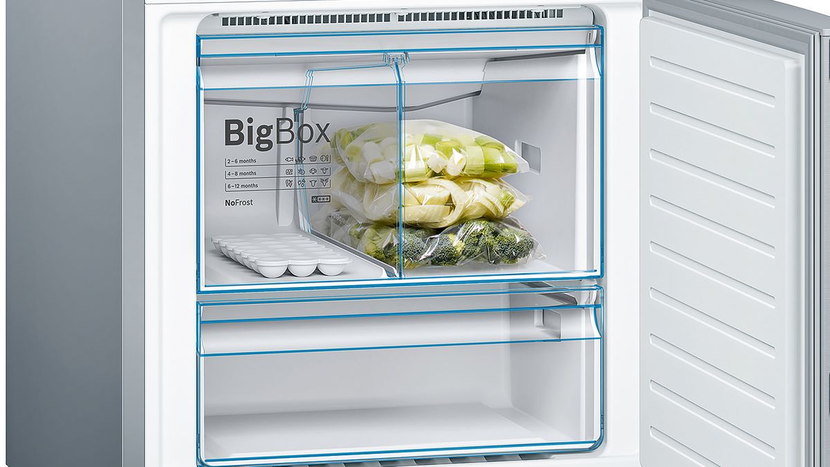 Series 8 free-standing fridge-freezer with freezer at bottom 193 x 70 cm Stainless steel (with anti-fingerprint) KGN56PI30U KGN56PI30U-6