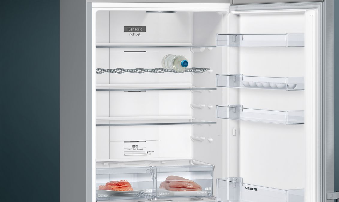 iQ300 Køle-/fryseskab 203 x 70 cm Fingeraftryk afvisende børstet stål , Total noFrost KG49NXIEP KG49NXIEP-5