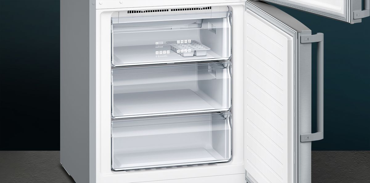 iQ300 Køle-/fryseskab 203 x 70 cm Fingeraftryk afvisende børstet stål , Total noFrost KG49NXIEP KG49NXIEP-7