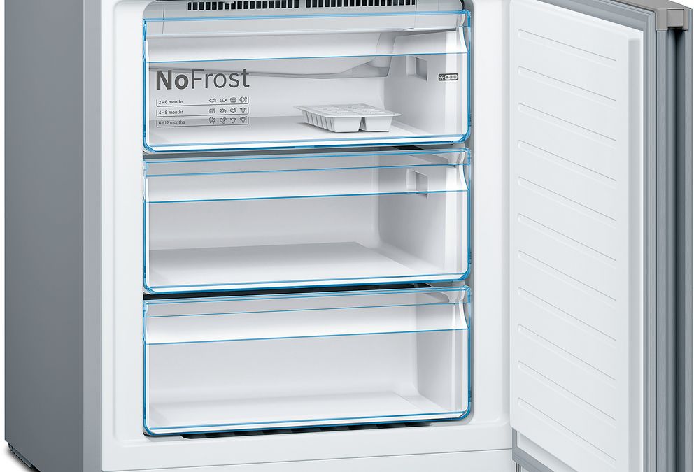 Series 4 Free-standing fridge-freezer with freezer at bottom 203 x 70 cm Stainless steel look KGN49XLEA KGN49XLEA-7