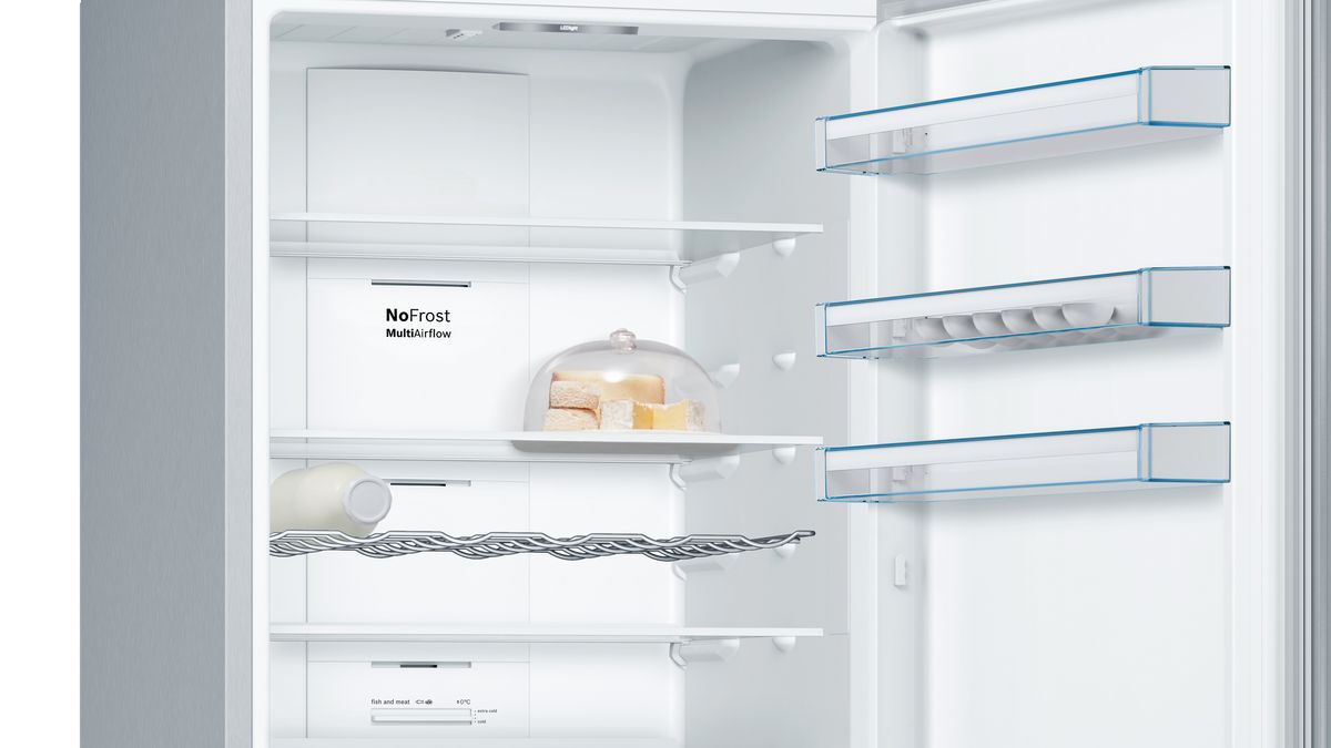Series 4 Free-standing fridge-freezer with freezer at bottom 193 x 70 cm Inox-look KGN56XLEA KGN56XLEA-4