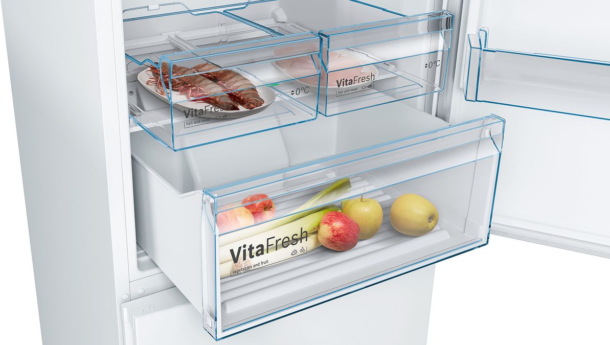 Serie | 4 Free-standing fridge-freezer with freezer at bottom 203 x 70 cm White KGN49XWEA KGN49XWEA-6