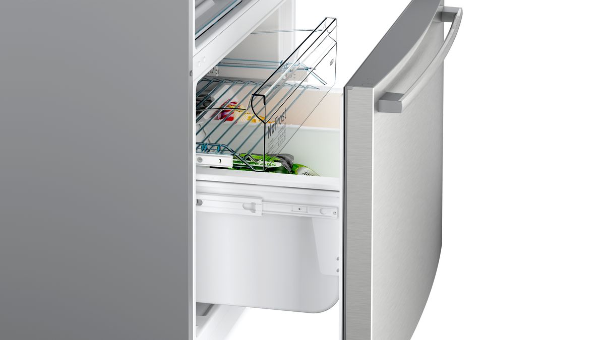 Series 6 Free-standing fridge-freezer with freezer at bottom 186 x 86 cm Stainless steel KGB86AIFP KGB86AIFP-6