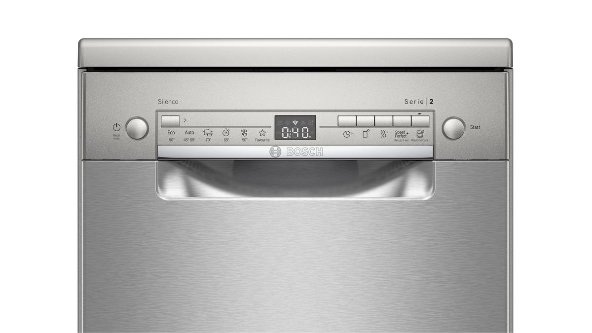Serie 2 Szabadonálló mosogatógép 45 cm Szálcsiszolt acél színű SPS2XMI04E SPS2XMI04E-3