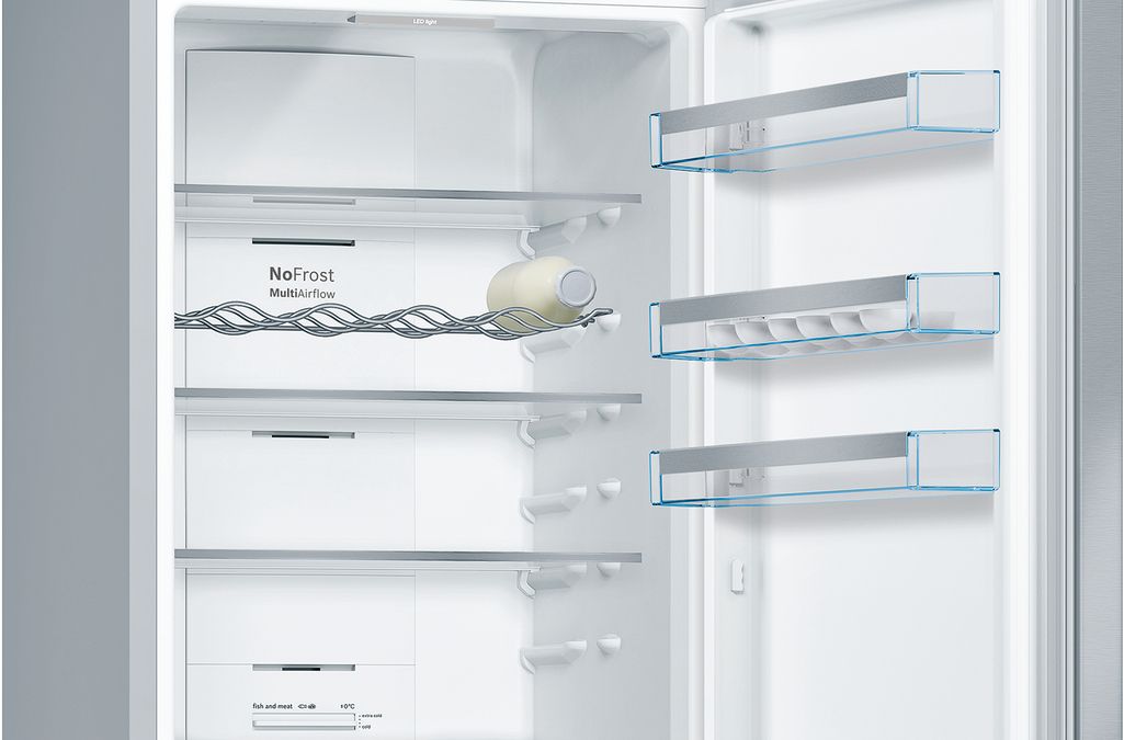 Série 4 Réfrigérateur combiné pose-libre 203 x 60 cm Inox anti trace de doigts KGN397IER KGN397IER-4