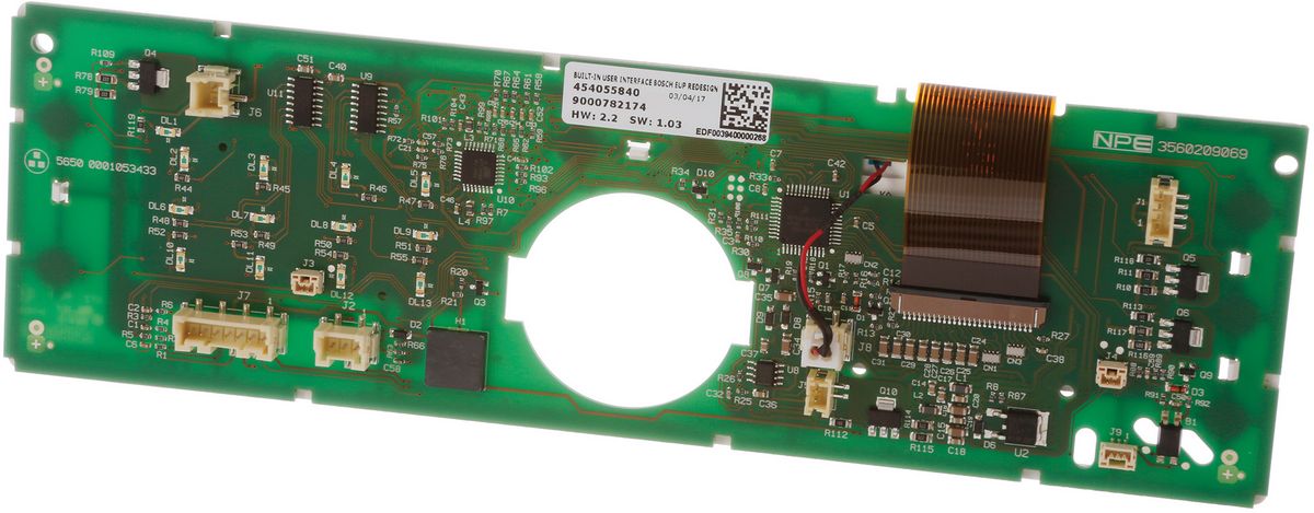 Display module Display-module (p.c.b.) Bosch, with light guide Use displaysoftware for SI05 for flashing 00742352 00742352-4