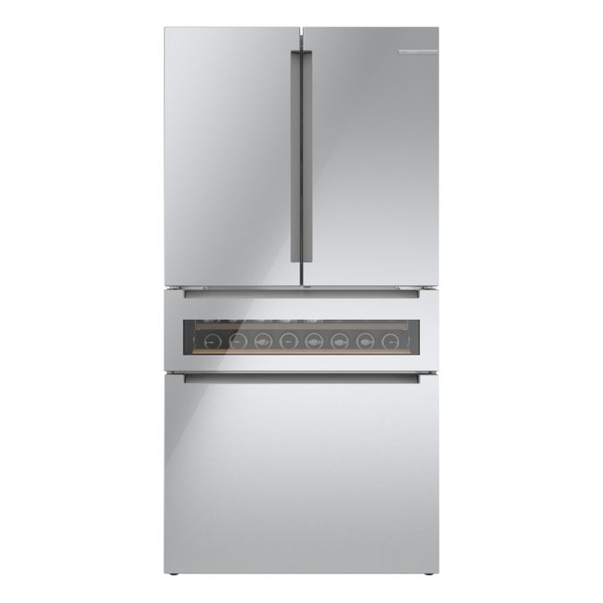 800 Series French Door Bottom Mount Refrigerator, Glass door 36'' Stainless Steel B36CL81ENG B36CL81ENG-4