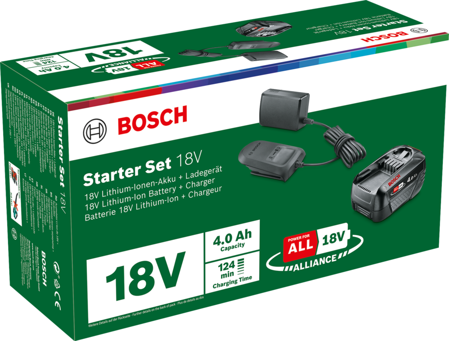 Bosch 18V Starter Set (4.0 Ah + AL18V-20) Batterie et chargeur