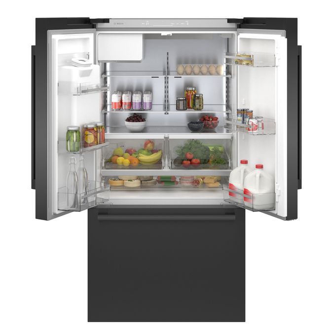 500 Series French Door Bottom Mount Refrigerator 36'' Black stainless steel B36CD50SNB B36CD50SNB-10