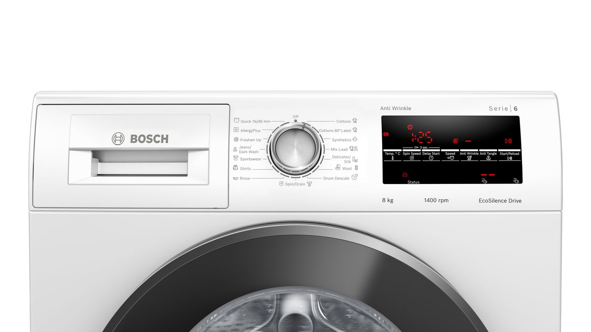 Series 6 washing machine, front loader 8 kg 1400 rpm WAJ2846WIN WAJ2846WIN-2